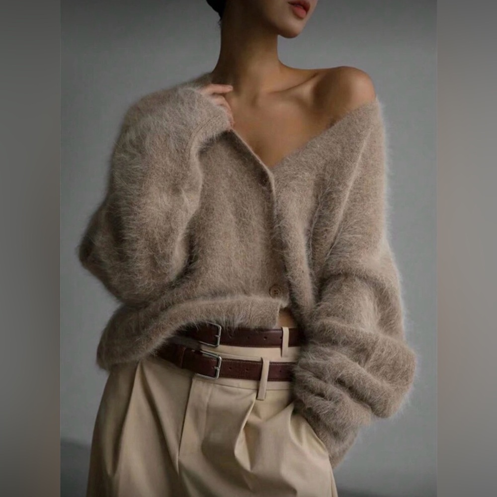 Brown button down cardigan